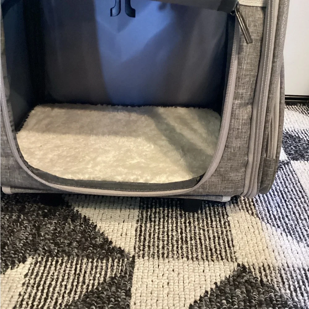 Lollimeow Pet Rolling Carrier Backpack